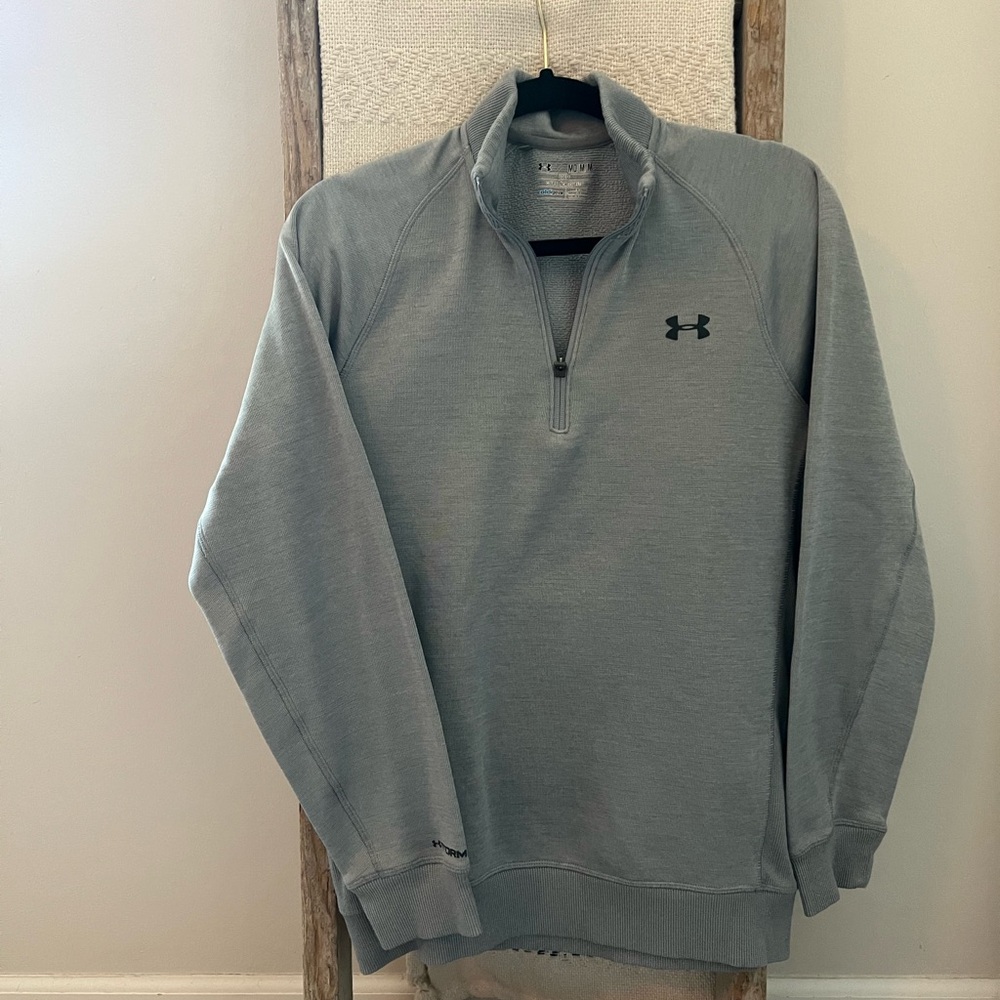 Under Armour Men's Light Gray Zip-Up Sweater